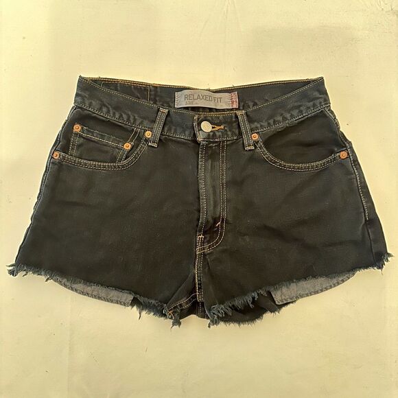 Women’s Recycled Levi’s Relaxed Fit 550 Denim Shorts, Sz 29 - Picture 1 of 8